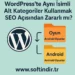 WordPress’te Aynı İsimli Alt Kategoriler Kullanmak 9 WordPress Ayni Isimli Alt Kategoriler Kullanmak 1